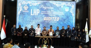 Bupati Bolsel Ikuti Penyerahan LHP LKPD 2025, Bolsel Sukses Pertahankan Opini WTP ke-12 Berturut-turut
