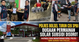 Polres Bolsel Turun Cek SPBU, Dugaan Permainan Solar Subsidi Jadi Sorotan