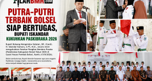 Putra-Putri Terbaik Bolsel Siap Bertugas, Bupati Iskandar Kukuhkan Paskibraka 2026