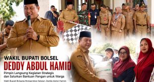 Wabup Bolsel Launching Bantuan Pangan, 10.830 Keluarga Bolsel Jadi Penerima