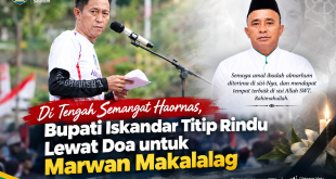 Di Tengah Semangat Haornas, Bupati Iskandar Titip Rindu Lewat Doa untuk Marwan Makalalag
